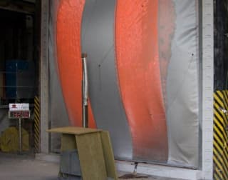 Test of fire shutters 